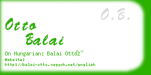 otto balai business card